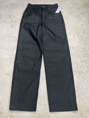 Empyre Tori Coated Black Loose Fit Jeans
